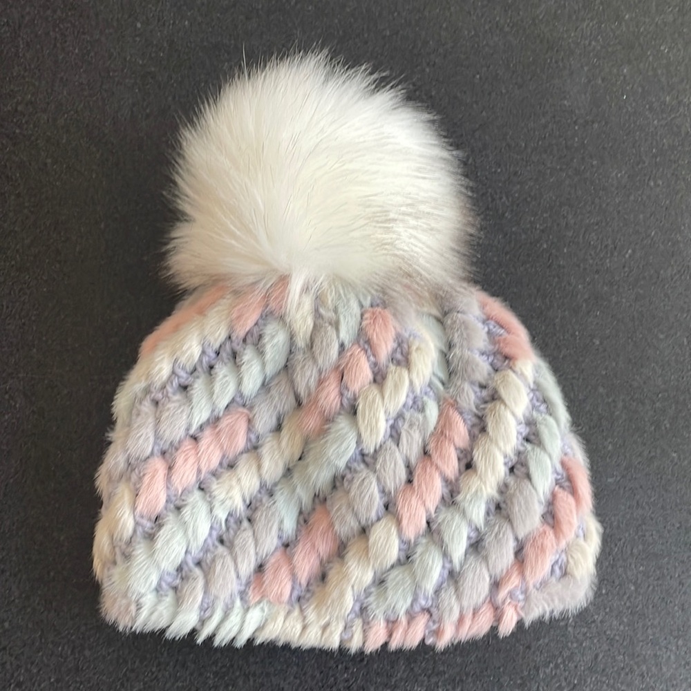 NWT Jocelyn Multi-Color Faux Fur Beanie